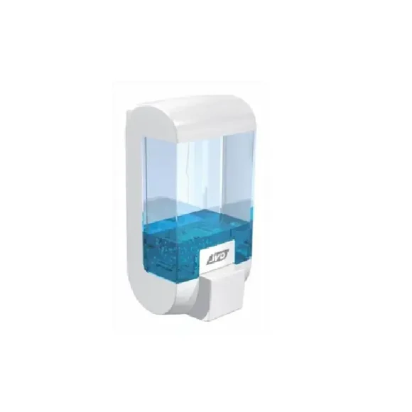 JVD Distributeur de savon liquide Crystal à poussoir 800ml - 844102